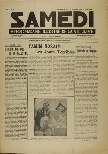 Samedi N°29 ( 22 octobre 1938 )